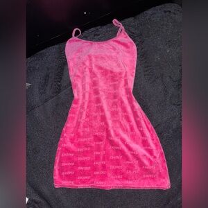 SKIMS Pink NTW Velvety Bodycon Dress